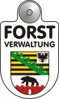 Best.-Nr. 1206 Text Forstverwaltung im Eloxaldruck, Wappen der meisten deutschen Bundesländer in Folie